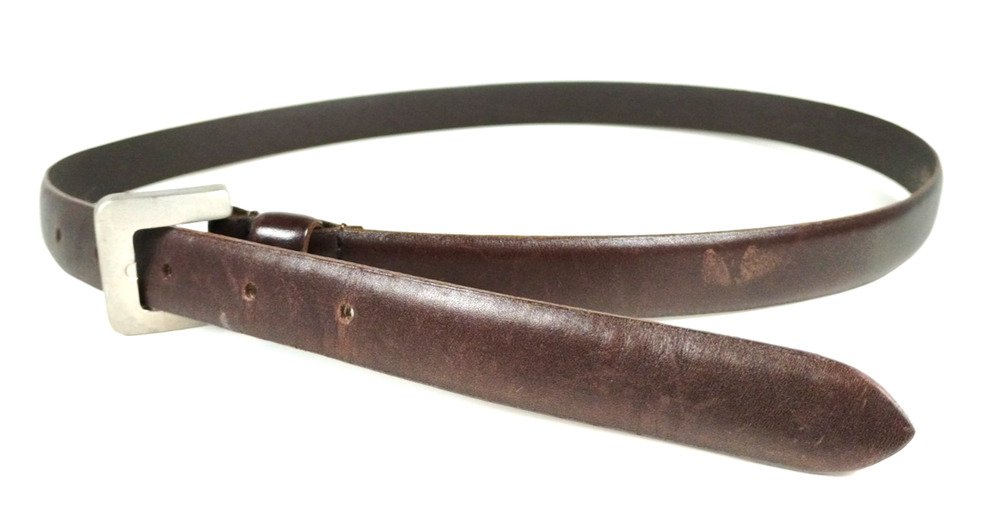 Country Road Brown Leather Belt Made Italy Minimalist Waist